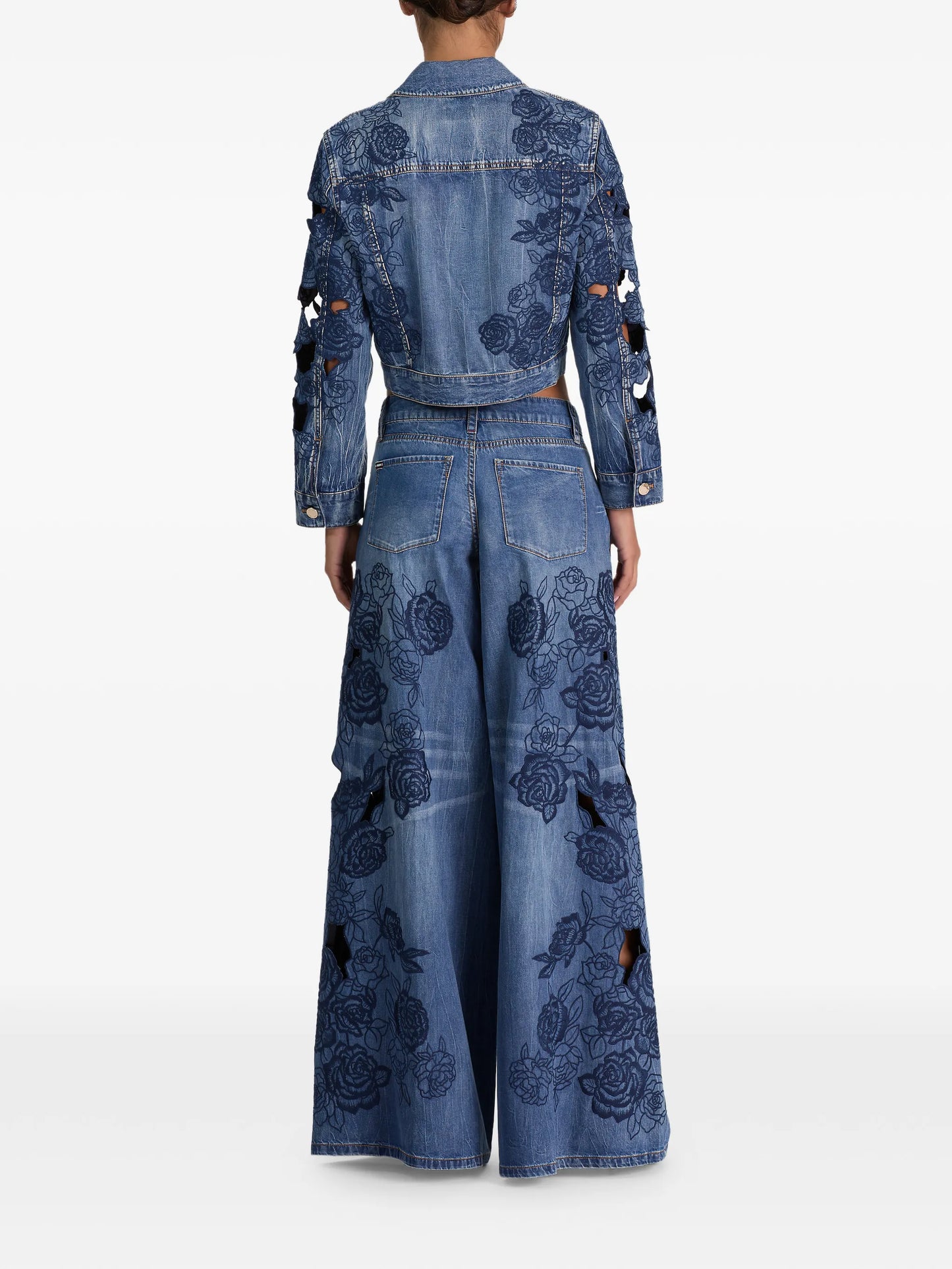 Chloe Embroidered Denim Jacket