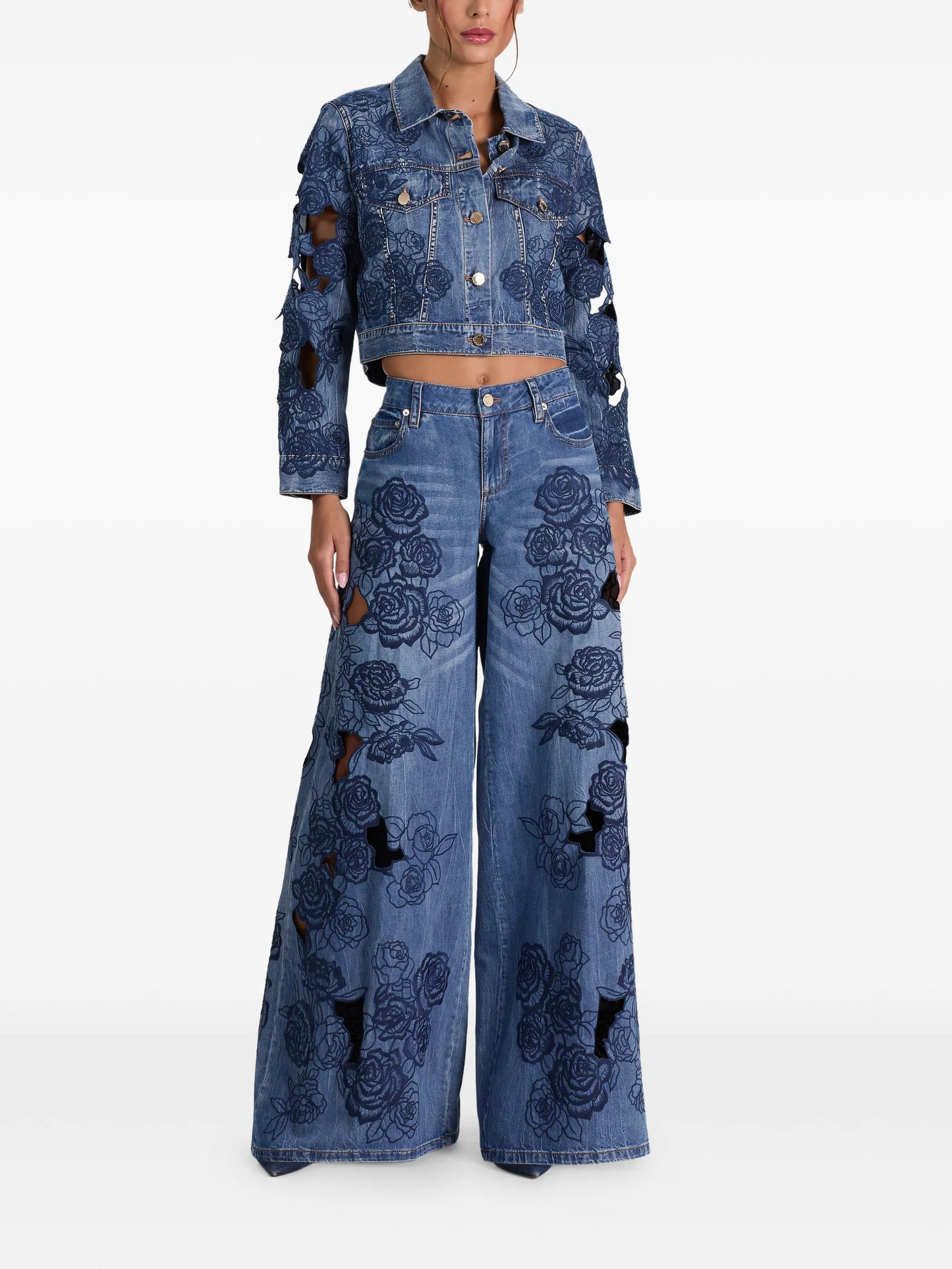Chloe Embroidered Denim Jacket