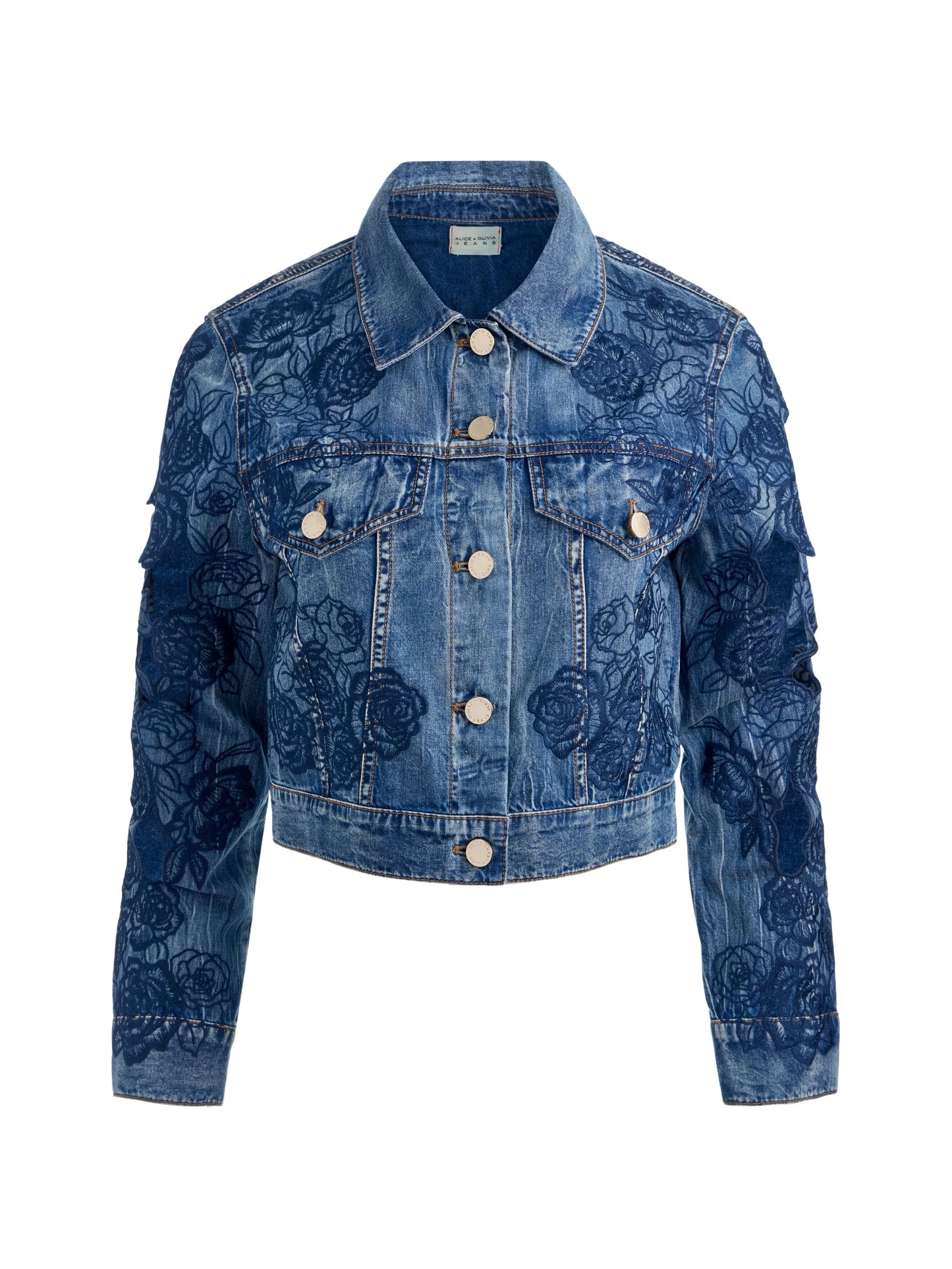 Chloe Embroidered Denim Jacket