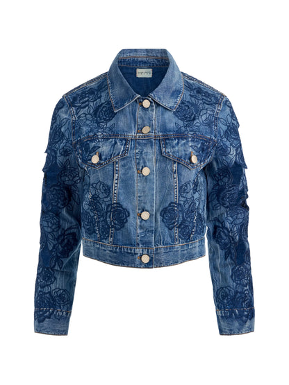 Chloe Embroidered Denim Jacket