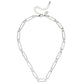 Mixed Link Paperclip Necklace