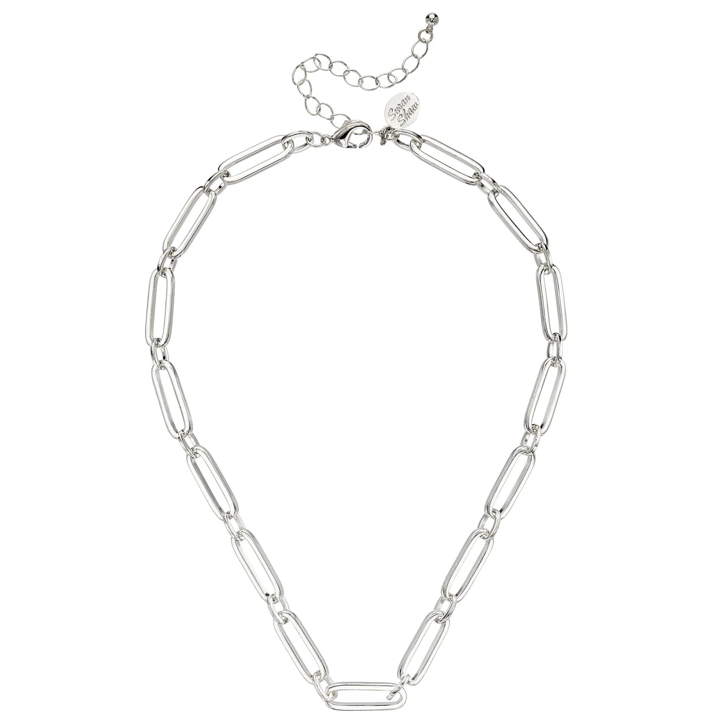 Mixed Link Paperclip Necklace