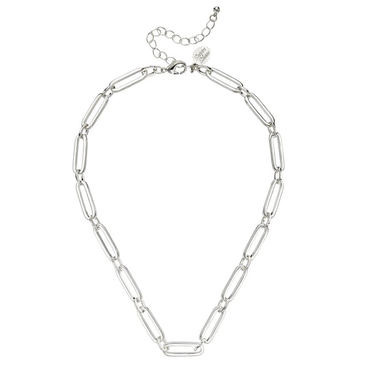Mixed Link Paperclip Necklace