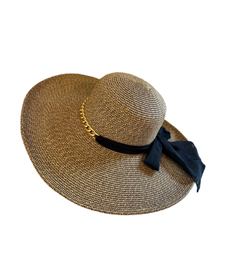 Floppy Brim Hat With Chain Detail