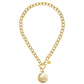 Tobacco Leaf Toggle Necklace