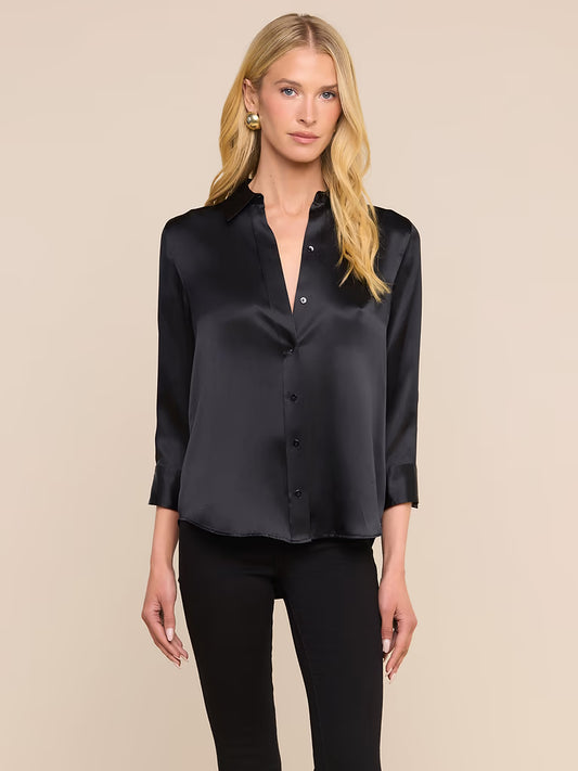 Dani Silk Blouse - Black
