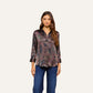 Midnight Paisley Dani Silk Blouse