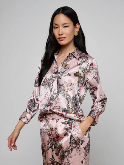 Dani Silk Blouse Blush