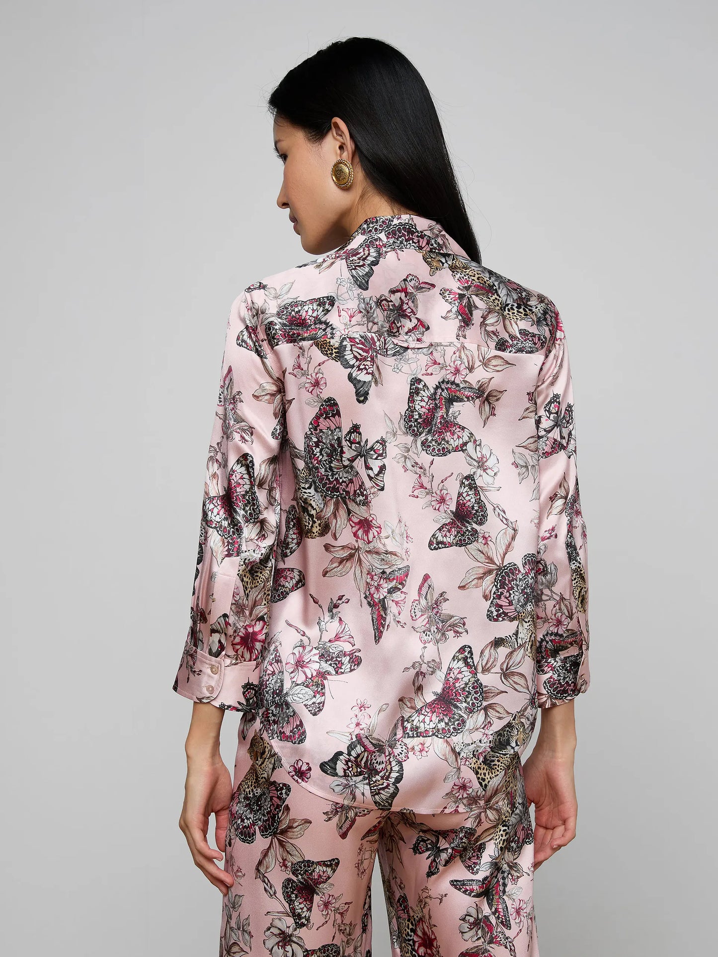 Dani Silk Blouse Blush
