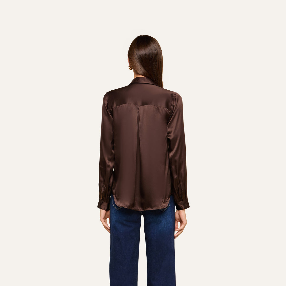 Dark Java Tyler Silk Blouse