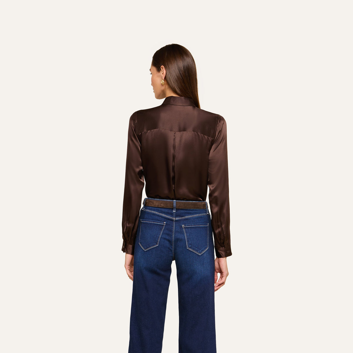 Dark Java Tyler Silk Blouse