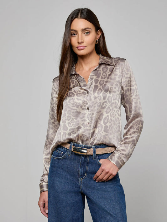 Cappuccino Marlowe Leather Belt