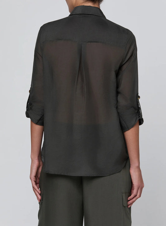 Pearson Military Blouse - Ash Olive