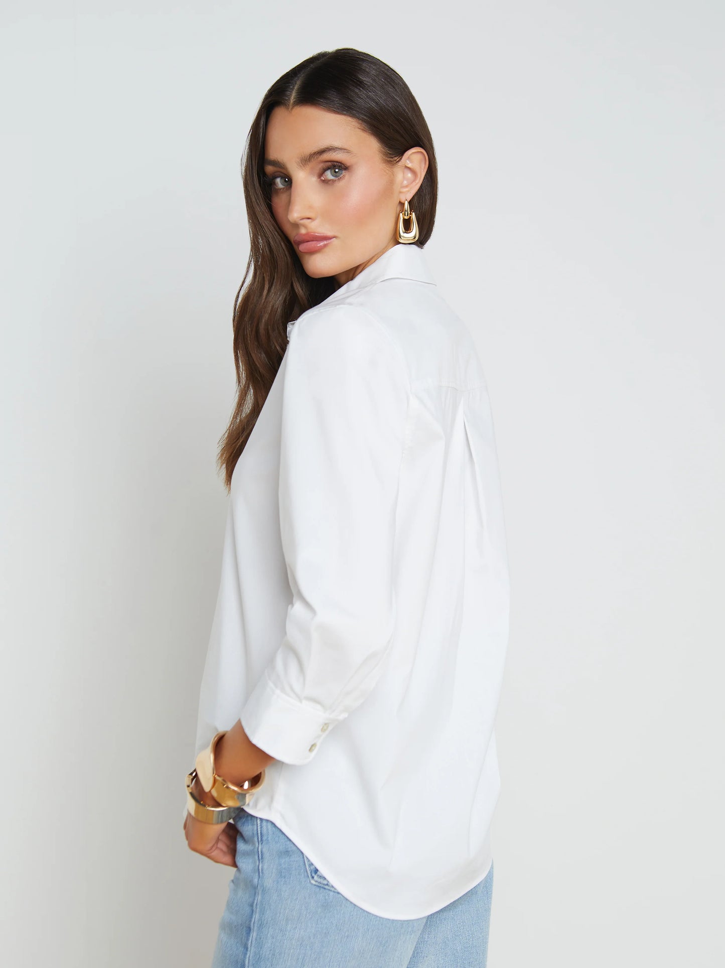 Daniella Cotton-Blend Blouse