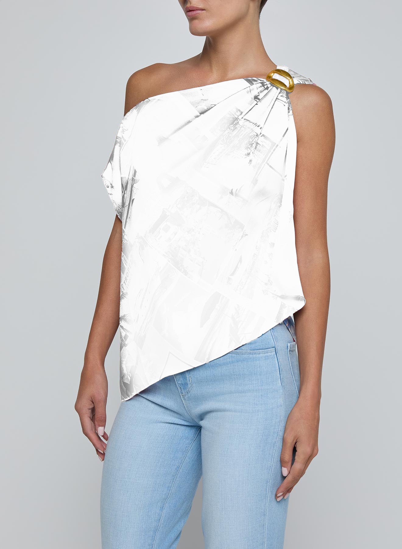Driselle Scarf Top