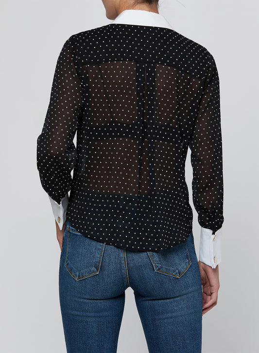 SONA POPLIN COLLAR BLOUSE