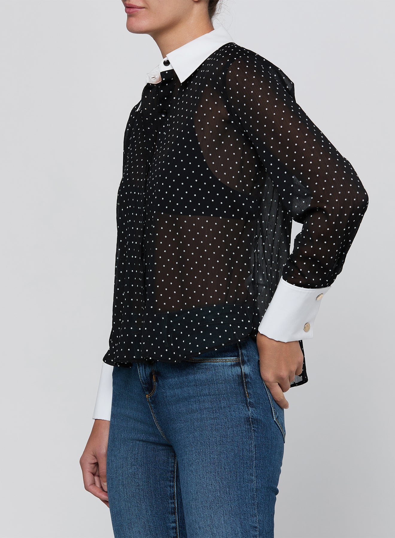 SONA POPLIN COLLAR BLOUSE