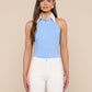 Rina Collared Halter Top