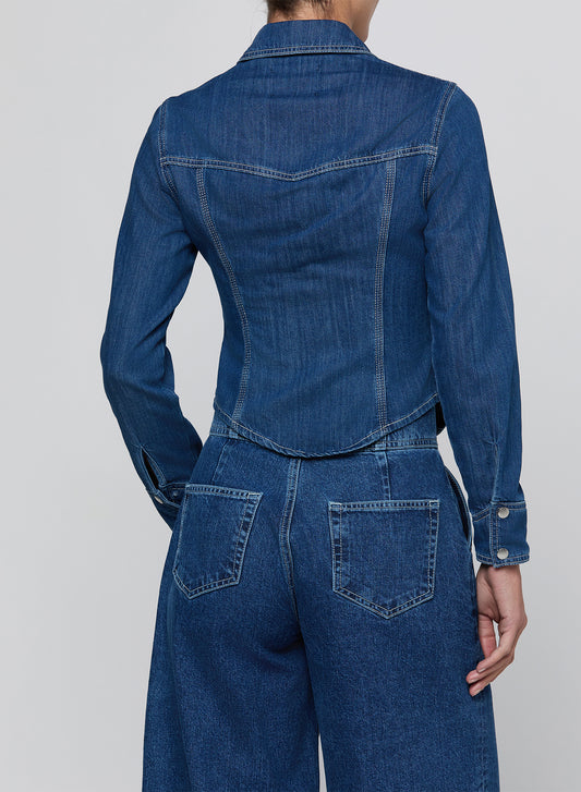 LOUIS FITTED DENIM SHIRT