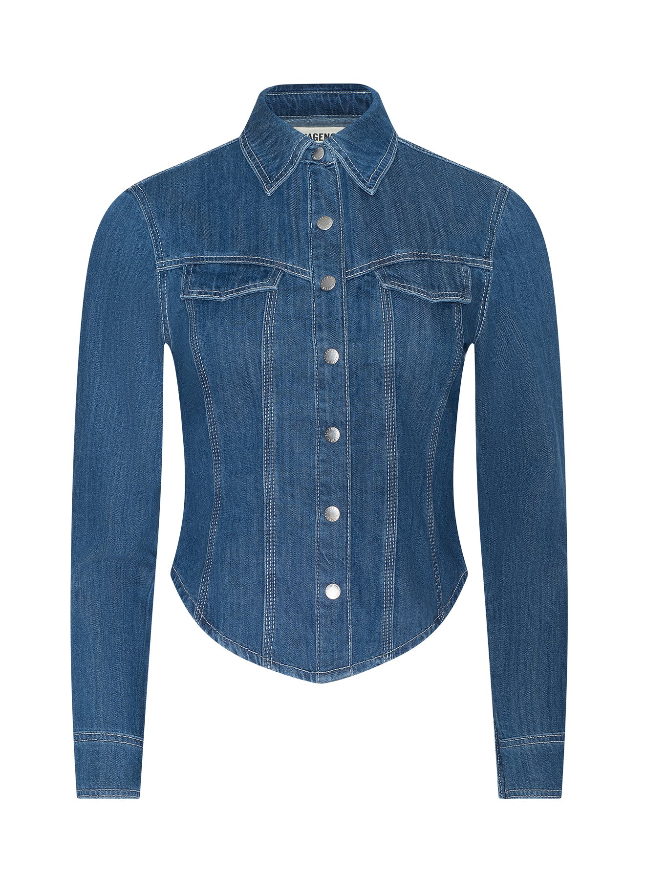 LOUIS FITTED DENIM SHIRT