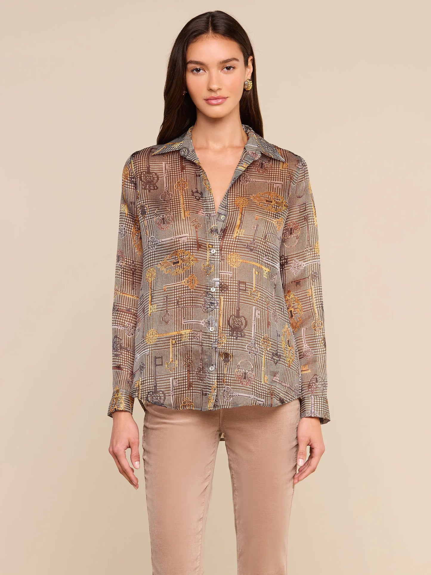 Nina Blouse - Houndstooth Key