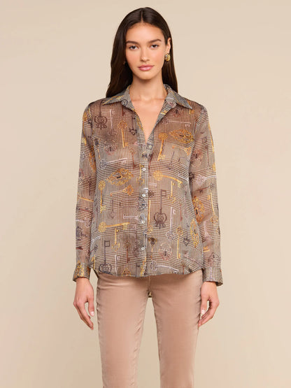 Nina Blouse - Houndstooth Key