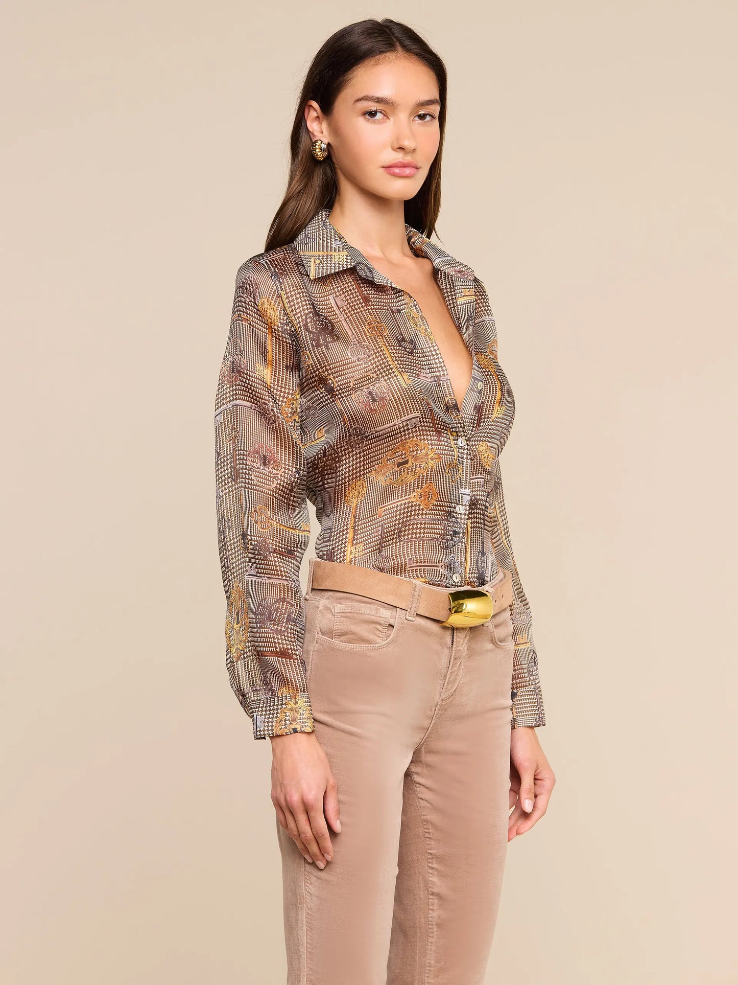 Nina Blouse - Houndstooth Key