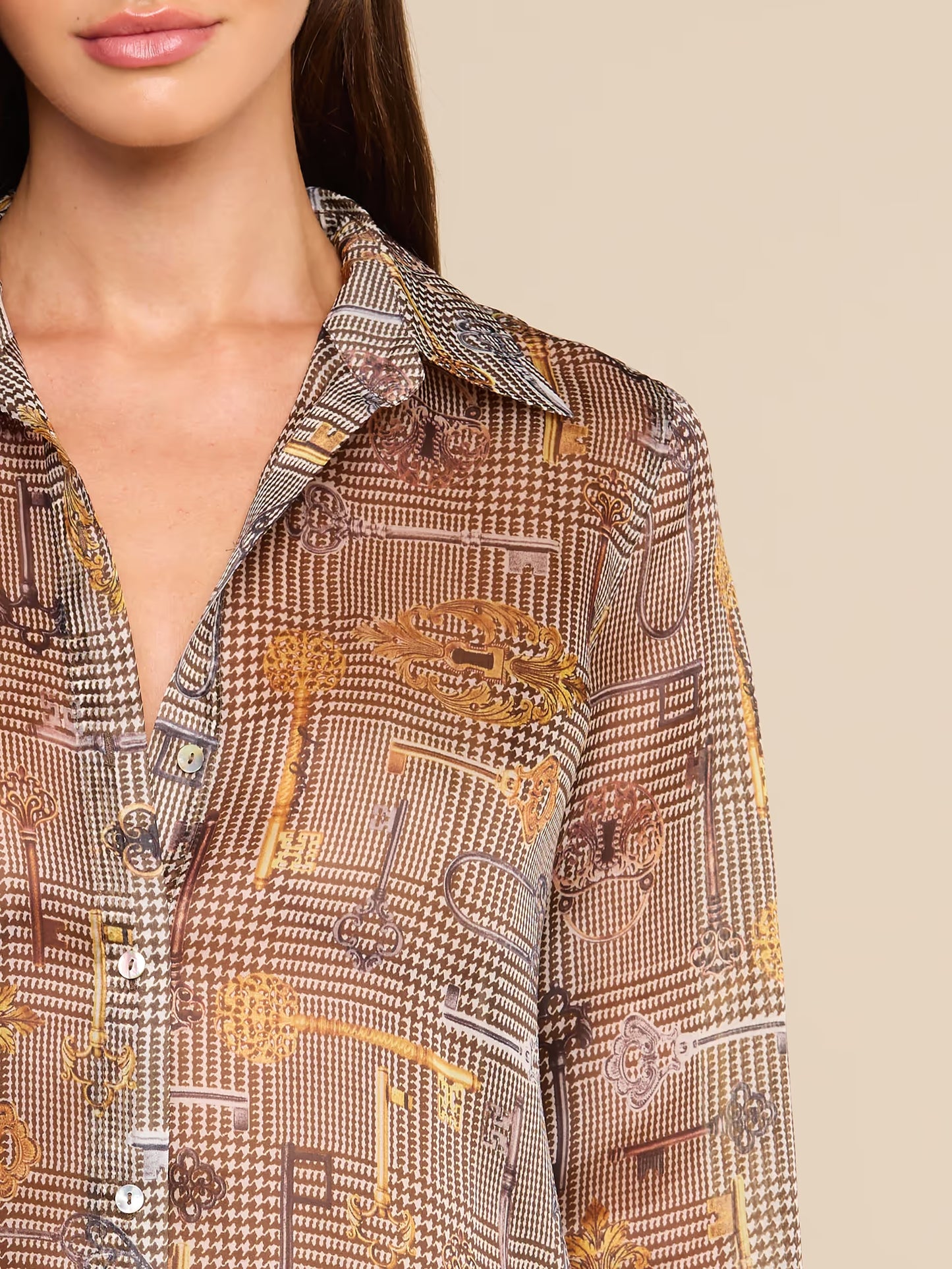 Nina Blouse - Houndstooth Key