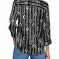 Black Cable Chain Dani Blouse