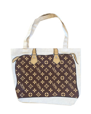 Zoey Canvas Tote Brown