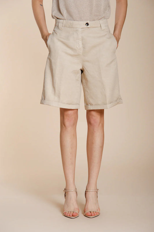 BRIGITTE BERMUDA SHORTS - CHALK WHITE