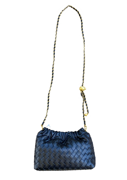 Woven Crossbody Bag Black