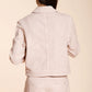 PINK BASKETWEAVE ODETTE JACKET