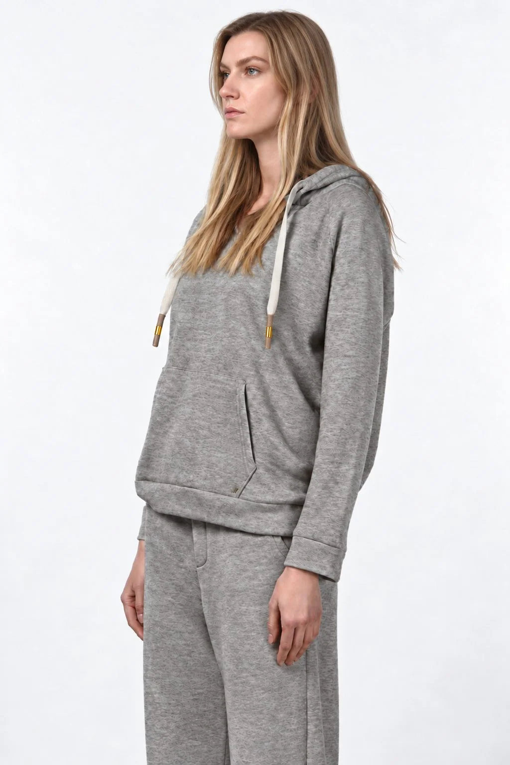 Grey Jersey Hoodie