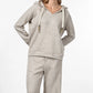 Beige Jersey Hoodie