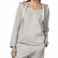 Beige Jersey Hoodie