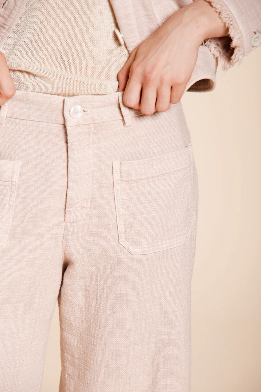 BLUSH CROPPED CHINO PANTS