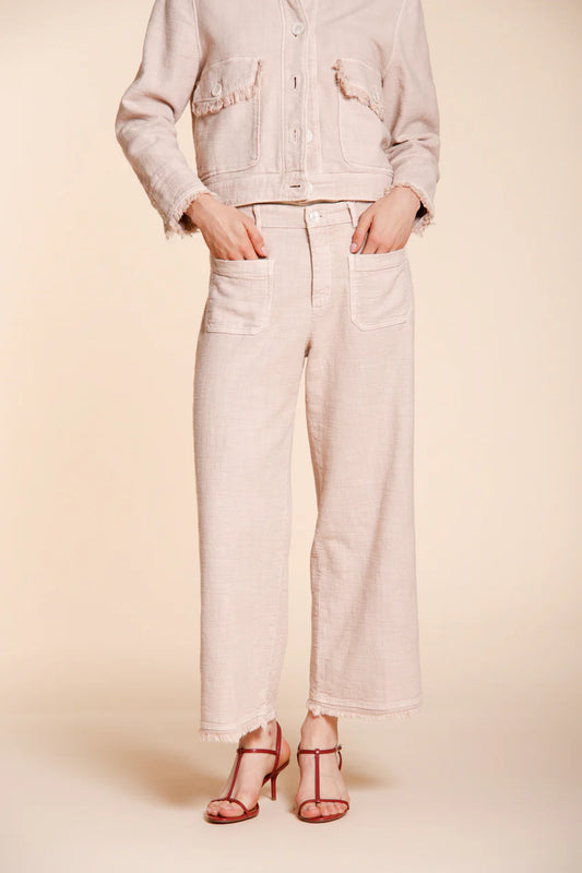 BLUSH CROPPED CHINO PANTS