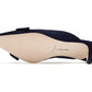 Navy Layla Suede Kitten Heel Mule