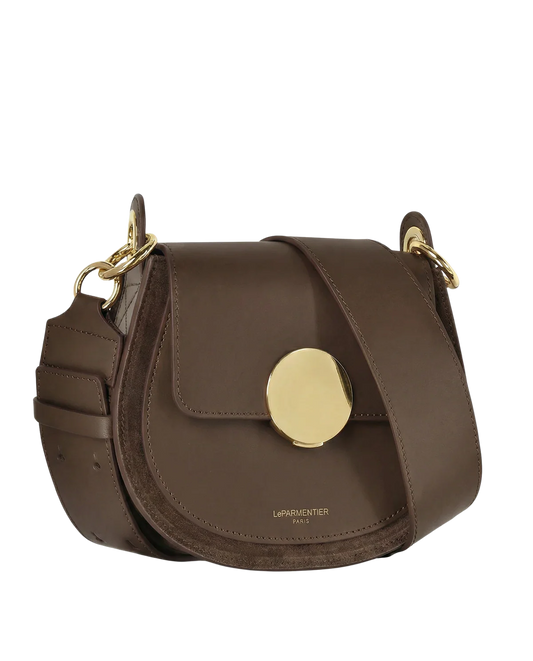 Chocolate Yucca Suede Bag