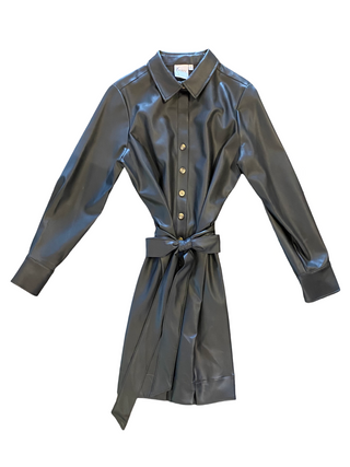 Liam Shirtdress Vegan Leather