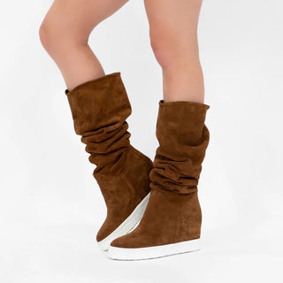 Brave Suede Wedge Boot