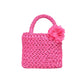 FUSCHIA AMALFI RAFFIA TOTE