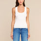 Shania Racerback Tank - White