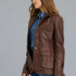 Walnut Meryl Vintage Leather Jacket