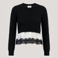 Black/Ivory/Black Zyla Pullover