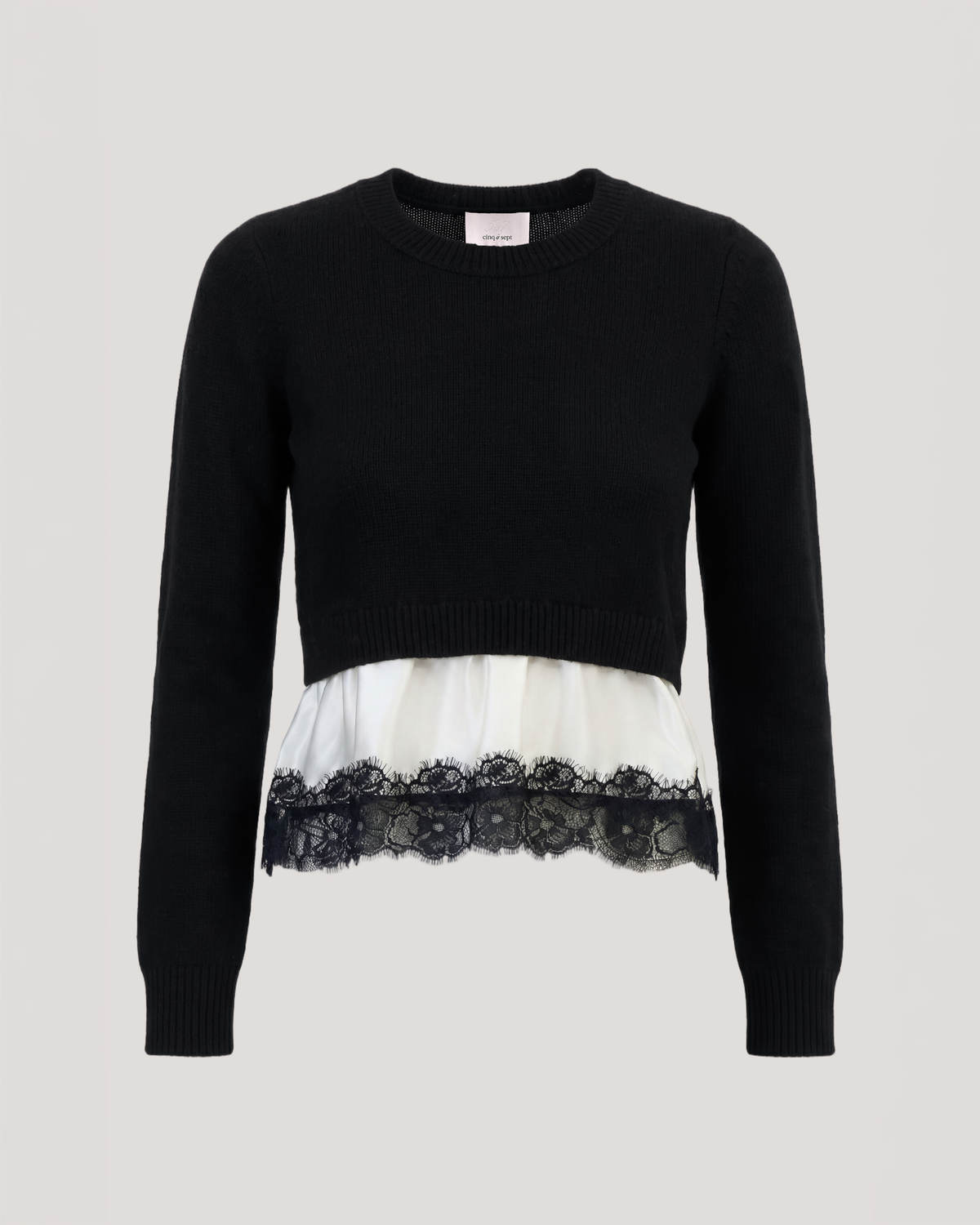 Black/Ivory/Black Zyla Pullover