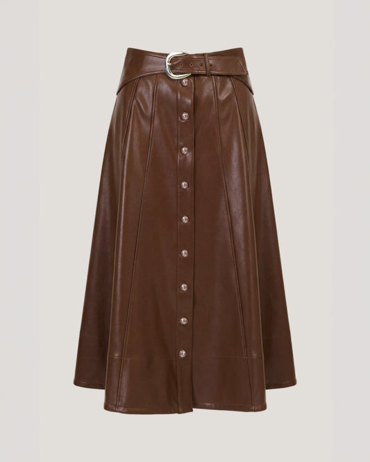 Vegan Leather Briony Skirt