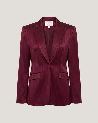 Black Cherry Georgia Satin Stripe Cheyenne Blazer