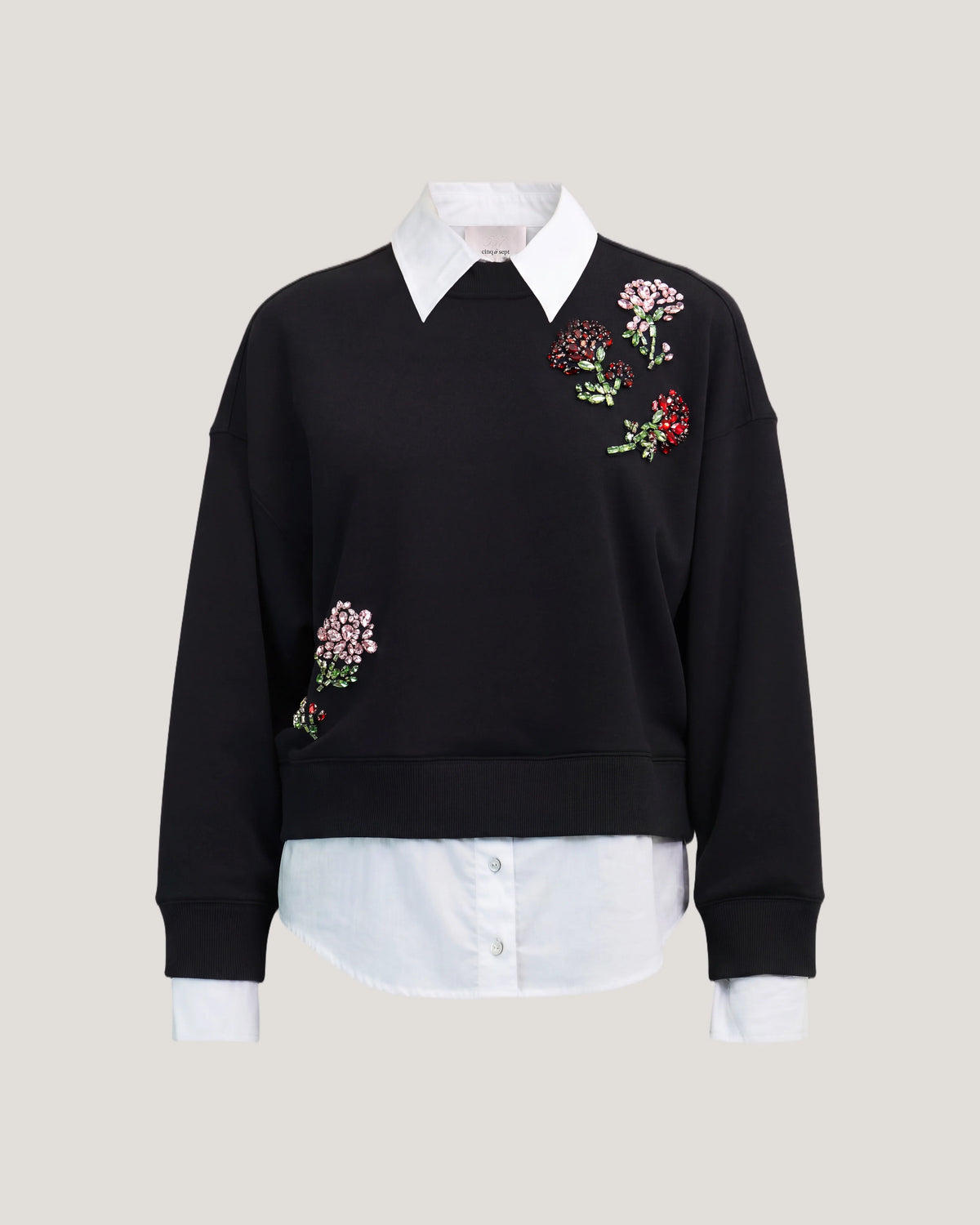 Rhinestone Roses Justina Pullover